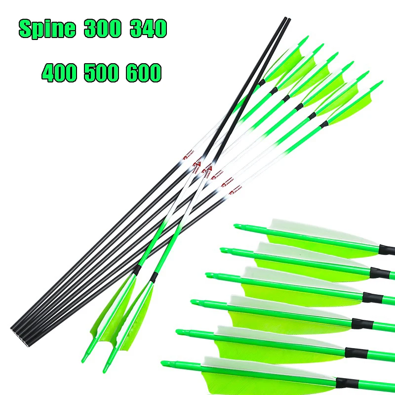 Arrow Carbon Shaft - Linkboy Archery Green Carbon Hunting Arrows