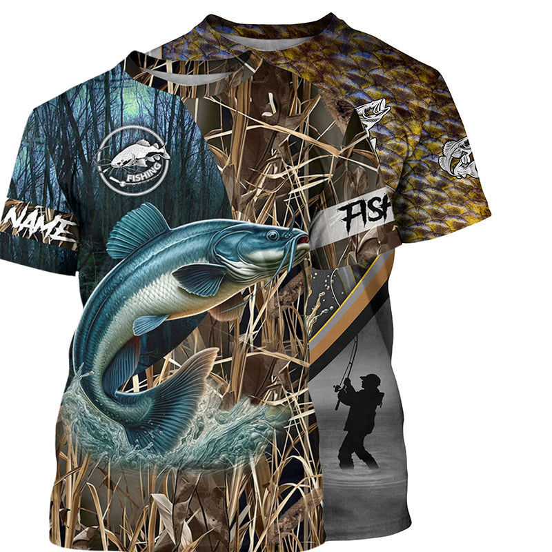 Outdoor Hunting Names - New Fishing Camo Hunting 3D Print