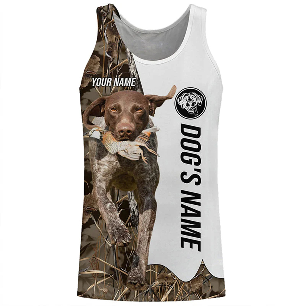 Outdoor Hunting Names - Personalized Dog Lover Tank Top 3D