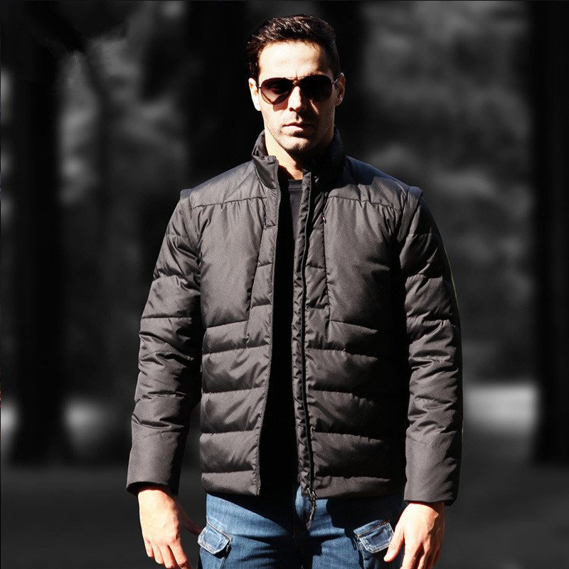 Outdoor Hunting Events - Winter Mens Detachable Thermal Down Jacket