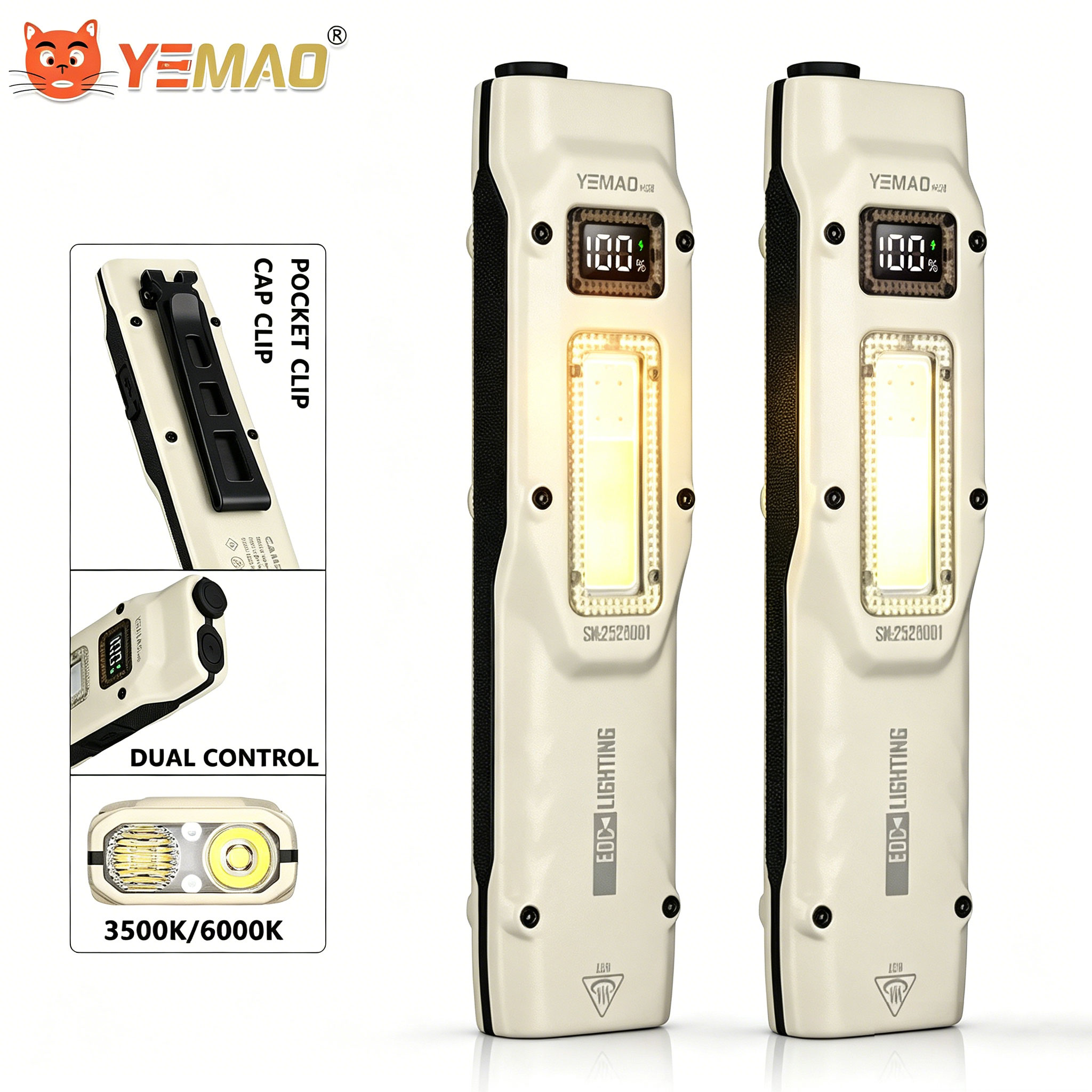 Portable 880LM YEMAO M28 Ultra - огляд і ціна Tactical Flashlight Rechargeable