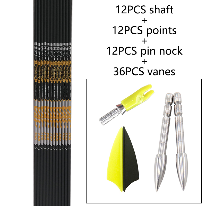 12pcs DIY Archery ID 4.2mm Spi - огляд і ціна Arrow Carbon Shaft