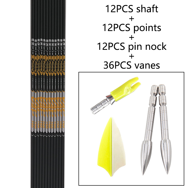 12pcs DIY Archery ID 4.2mm Spi - огляд і ціна Arrow Carbon Shaft