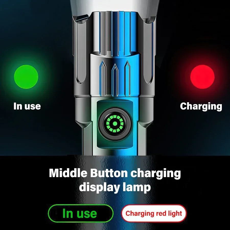 High Power LED Flashlight,USB  - огляд і ціна Tactical Flashlight Rechargeable