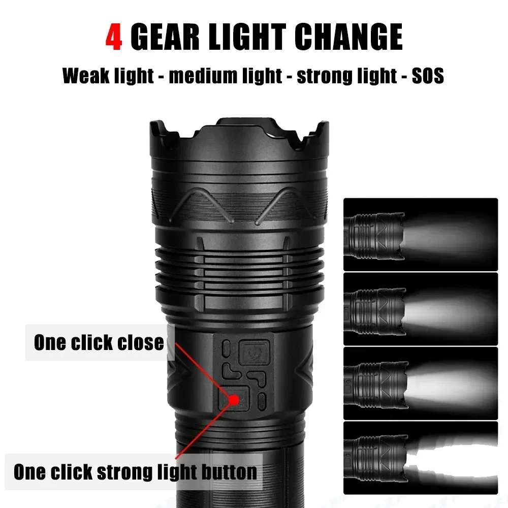 99000000LM Super Bright LED Fl - огляд і ціна Tactical Flashlight Rechargeable