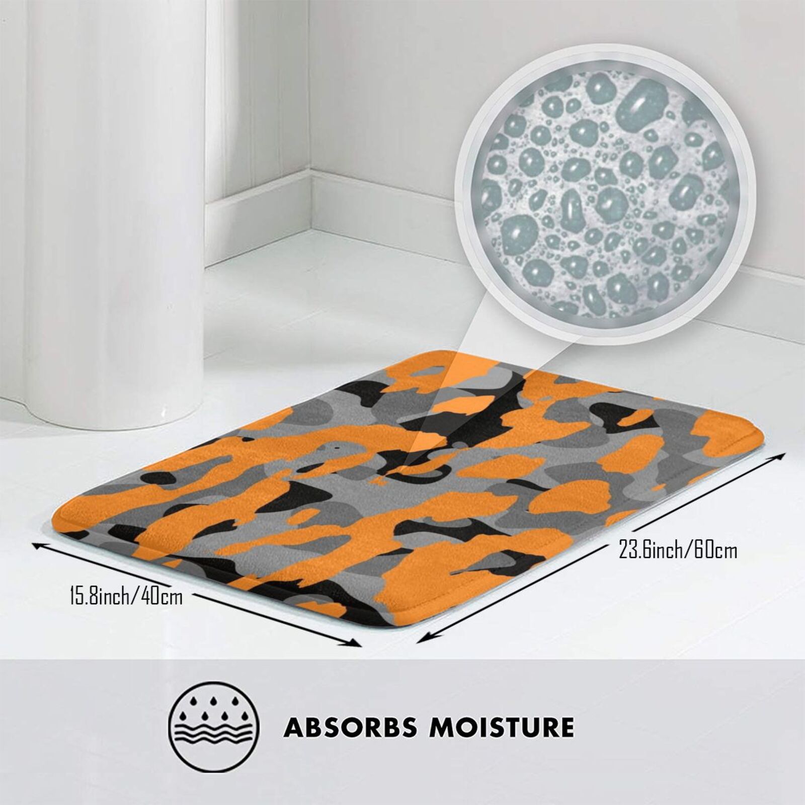 Orange Camo Mat Rug Carpet Ant - огляд і ціна Hunting Outdoor Mat