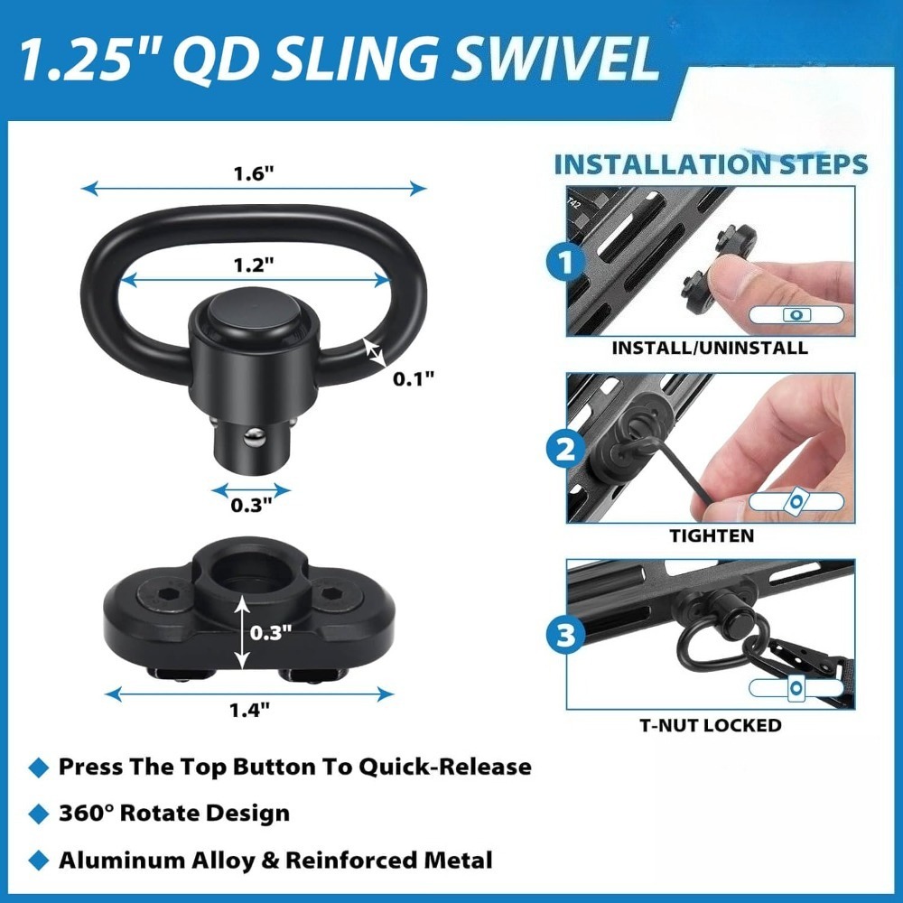 Tactical 2 Point Rifle Sling Q - огляд і ціна Outdoor Hunting Rifle