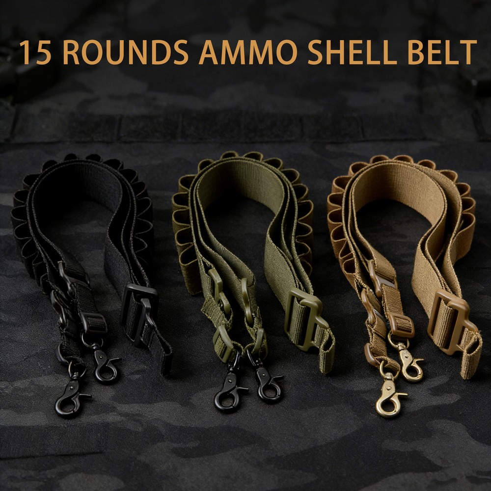 15 Rounds Ammo Shell Belt Rifl - огляд і ціна Outdoor Hunting Rifle