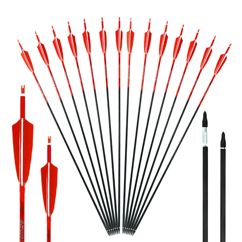 6pc/12pc/24pcs ID6.2mm Pure Ca - огляд і ціна Arrow Carbon Shaft