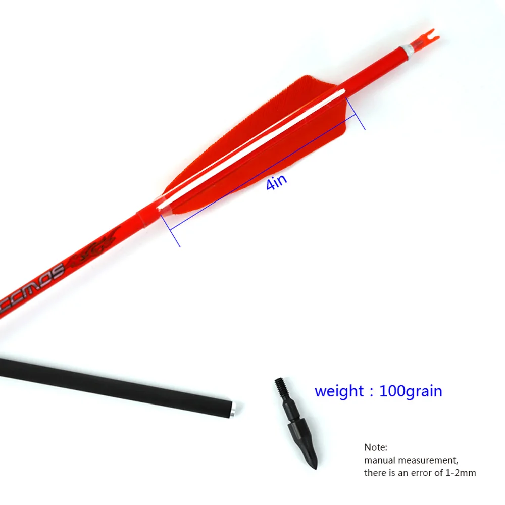 6pc/12pc/24pcs ID6.2mm Pure Ca - огляд і ціна Arrow Carbon Shaft