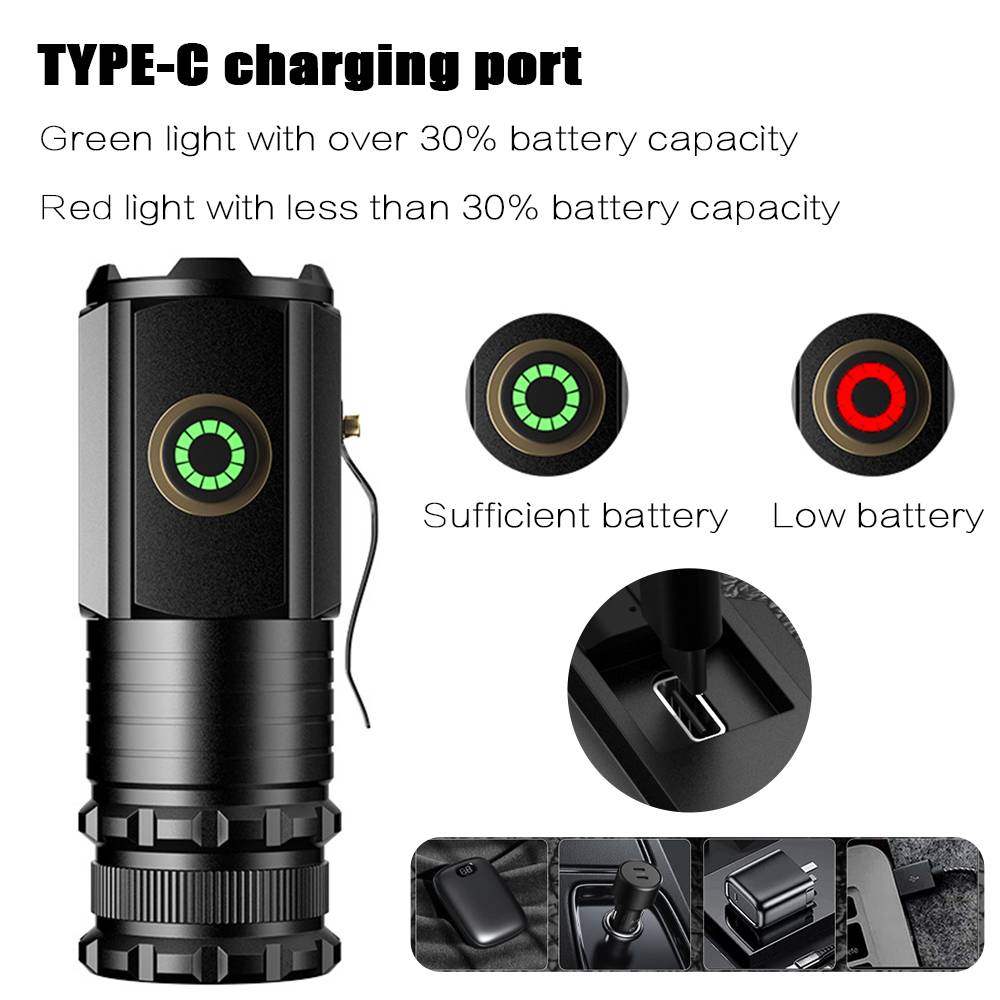 Portable Powerful Mini LED Fla - огляд і ціна Tactical Flashlight Rechargeable