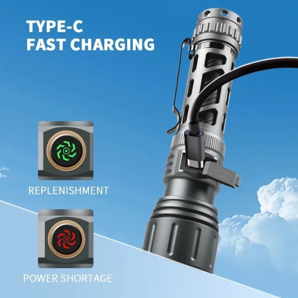 Super Bright Flashlight Portab - огляд і ціна Tactical Flashlight Rechargeable