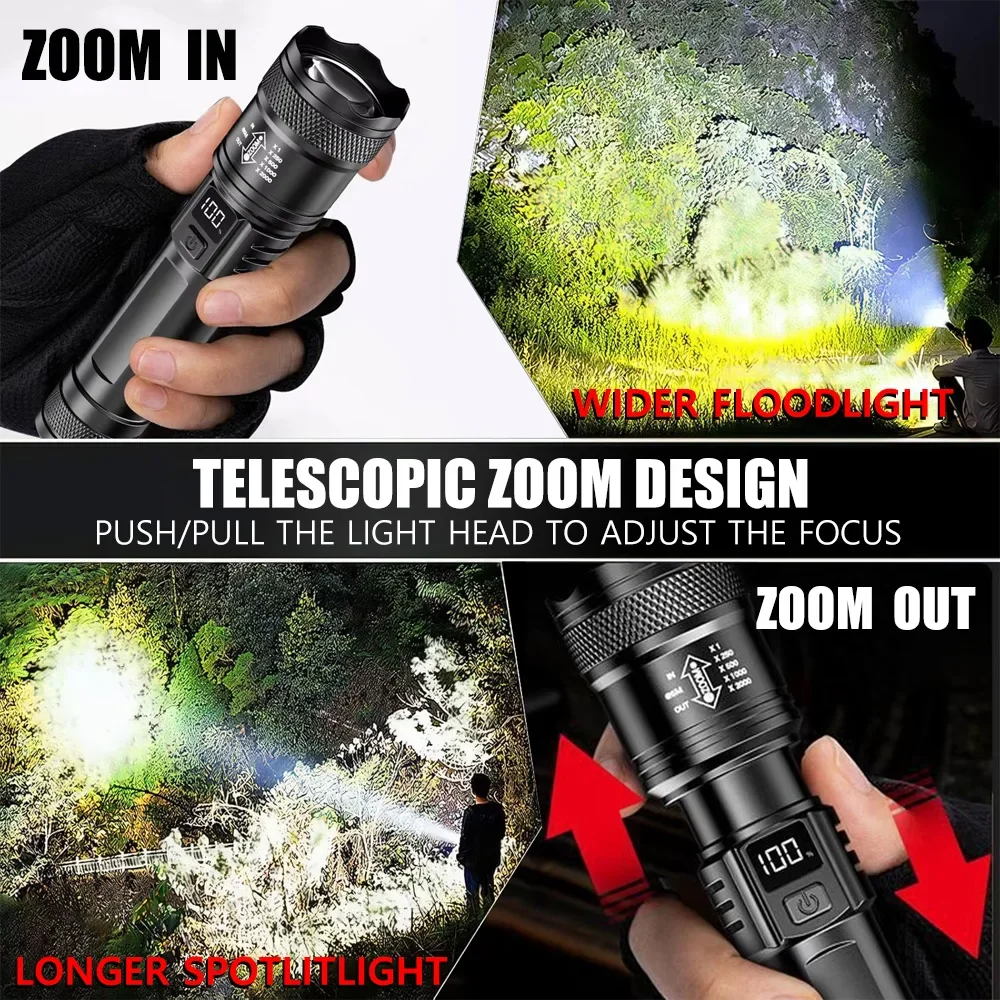 Rechargeable LED Flashlight Zo - огляд і ціна Tactical Flashlight Rechargeable