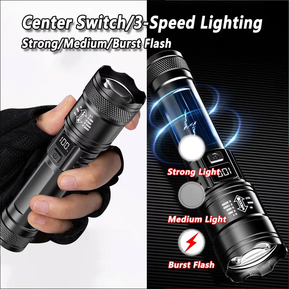 Rechargeable LED Flashlight Zo - огляд і ціна Tactical Flashlight Rechargeable