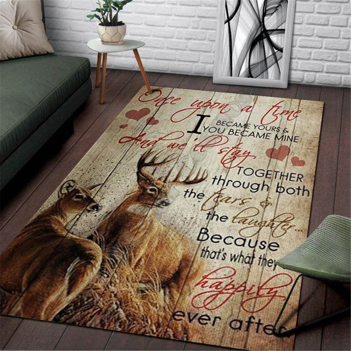 Deer Hunting Area Rug 3d print - огляд і ціна Hunting Outdoor Mat