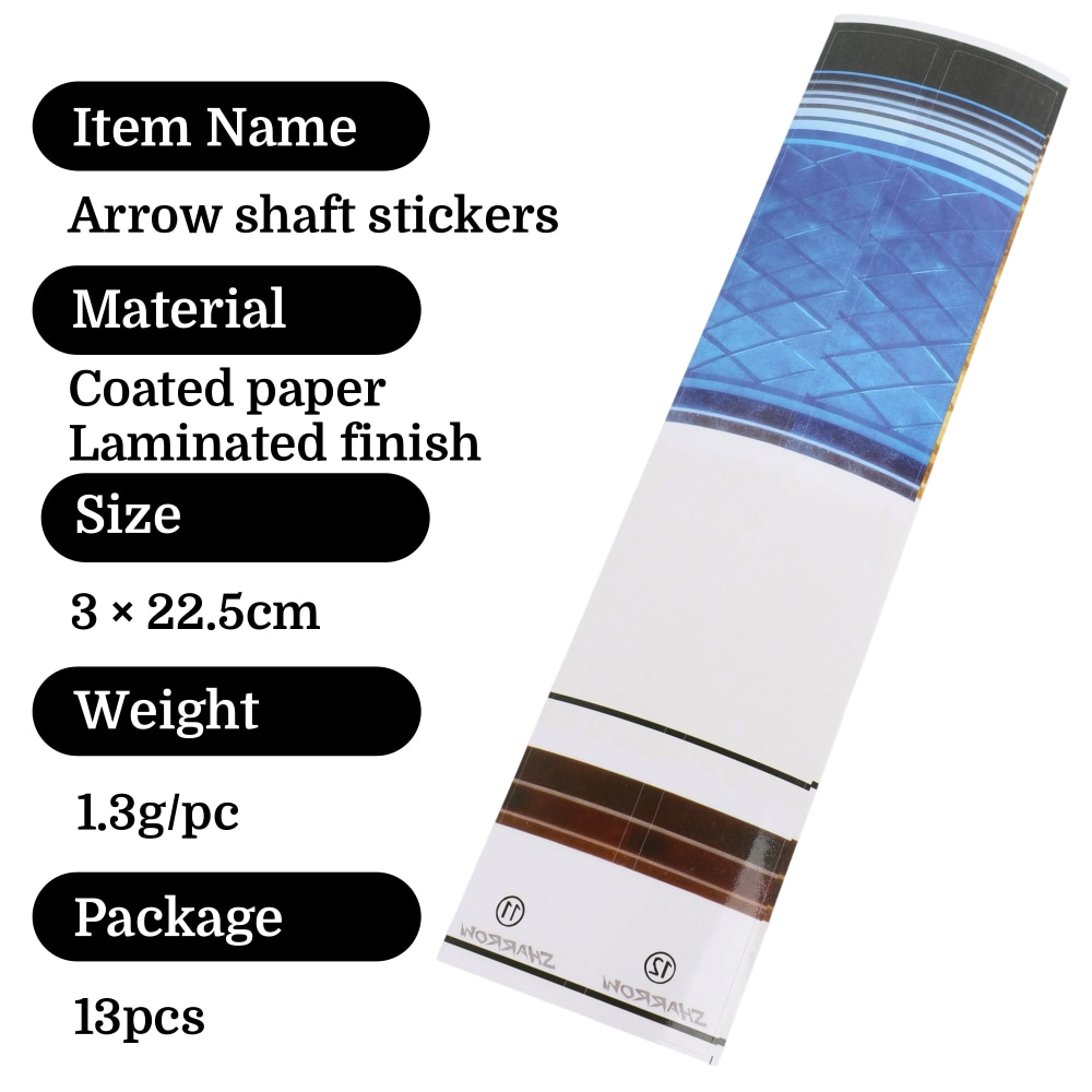 13pcs Arrow Shaft Stickers Wra - огляд і ціна Arrow Carbon Shaft