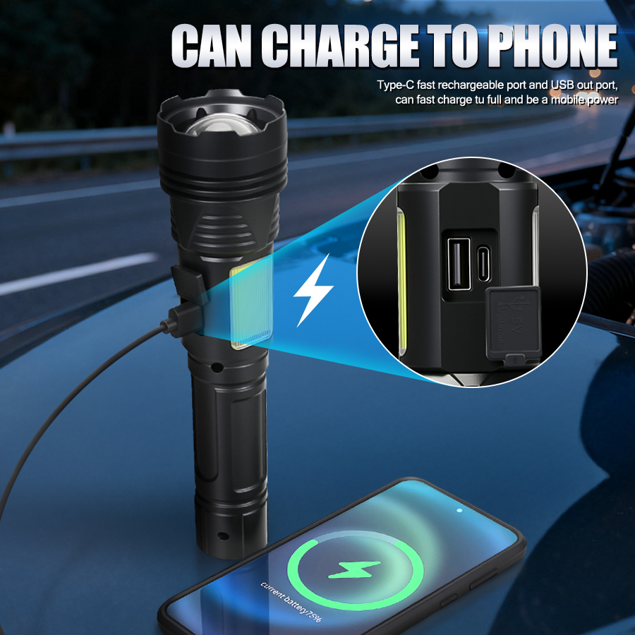 Powerful LED Handheld Flashlig - огляд і ціна Tactical Flashlight Rechargeable