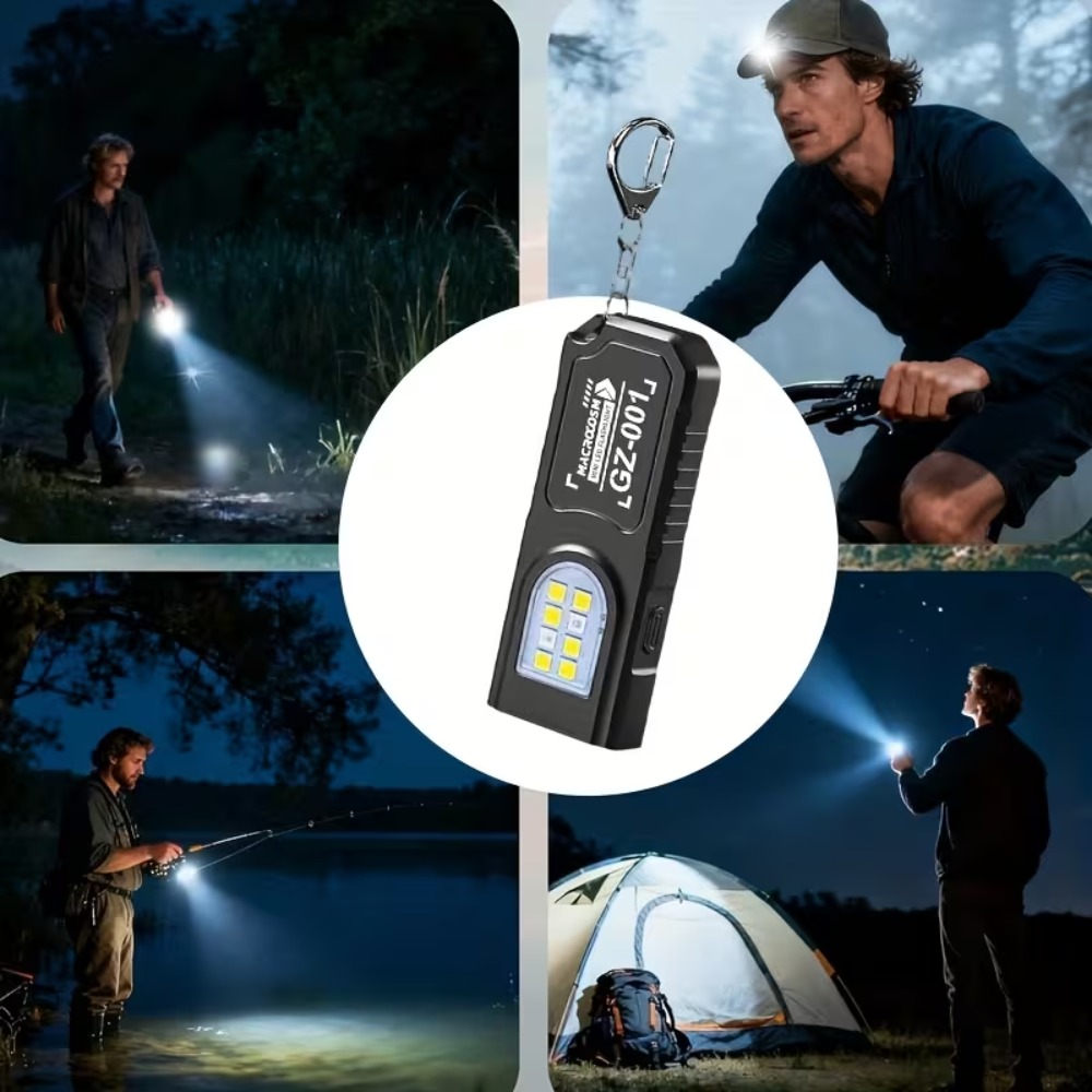 Mini COB LED Keychain Flashlig - огляд і ціна Tactical Flashlight Rechargeable